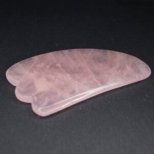 Gua Sha poisson en Quartz rose